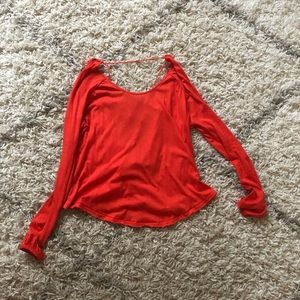 Free People Elsa Long Sleeve Open Back VEUC